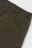 Дитячі штани Mayoral cargo колір зелений однотонні Дитячі штани Mayoral cargo колір зелений однотонні