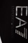 Дитячі бавовняні штани EA7 Emporio Armani колір чорний з принтом (3394796)