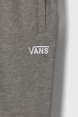 Дитячі бавовняні штани Vans CORE BASIC FLEECE PANT VN000657BLK1 колір сірий однотонні Дитячі бавовняні штани Vans CORE BASIC FLEECE PANT VN000657BLK1 колір сірий однотонні