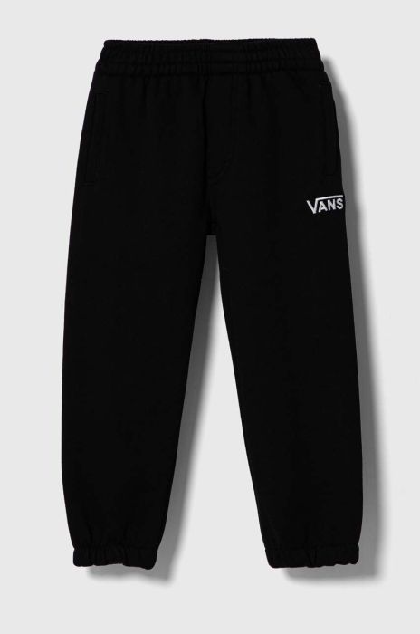 Дитячі бавовняні штани Vans CORE BASIC FLEECE PANT VN000657BLK1 колір чорний однотонні Дитячі бавовняні штани Vans CORE BASIC FLEECE PANT VN000657BLK1 колір чорний однотонні