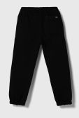 Дитячі бавовняні штани Vans CORE BASIC FLEECE PANT VN000657BLK1 колір чорний однотонні Дитячі бавовняні штани Vans CORE BASIC FLEECE PANT VN000657BLK1 колір чорний однотонні