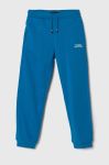 Дитячі спортивні штани Tommy Hilfiger з аплікацією колір блакитний (3507868) Дитячі спортивні штани Tommy Hilfiger з аплікацією колір блакитний (3507868)