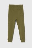 Дитячі бавовняні штани United Colors of Benetton колір зелений однотонні (3394810) Дитячі бавовняні штани United Colors of Benetton колір зелений однотонні (3394810)