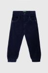 Дитячі штани United Colors of Benetton колір синій однотонні (3467467)