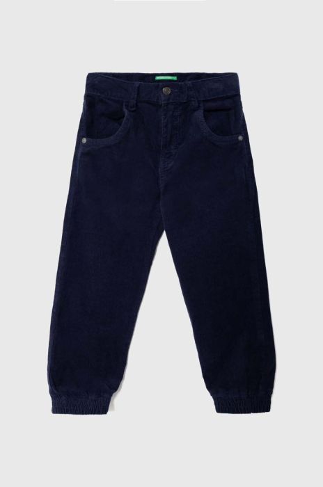 Дитячі штани United Colors of Benetton колір синій однотонні (3467467) Дитячі штани United Colors of Benetton колір синій однотонні (3467467)