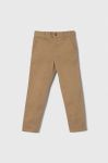 Дитячі штани United Colors of Benetton колір коричневий однотонні (3463219)