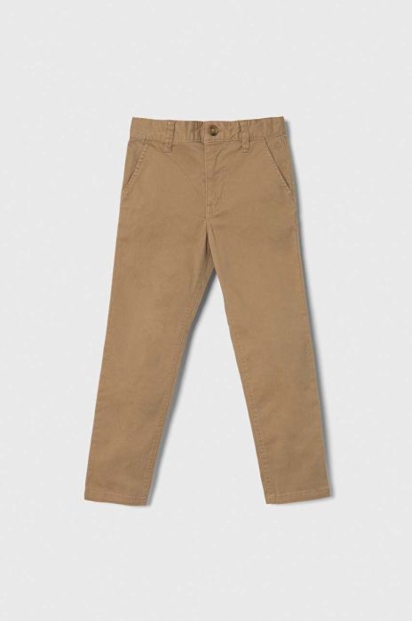 Дитячі штани United Colors of Benetton колір коричневий однотонні (3463219)