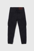Дитячі бавовняні штани Guess колір синій однотонні (3558448) Дитячі бавовняні штани Guess колір синій однотонні (3558448)