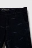 Дитячі вельветові штани Guess колір синій візерунок Дитячі вельветові штани Guess колір синій візерунок