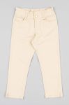 Дитячі штани zippy колір бежевий однотонні