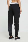 Штани лаунж Guess колір чорний однотонні Штани лаунж Guess колір чорний однотонні