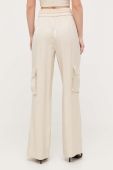 Штани Guess жіночі колір бежевий пряме висока посадка (3330322) Штани Guess жіночі колір бежевий пряме висока посадка (3330322)