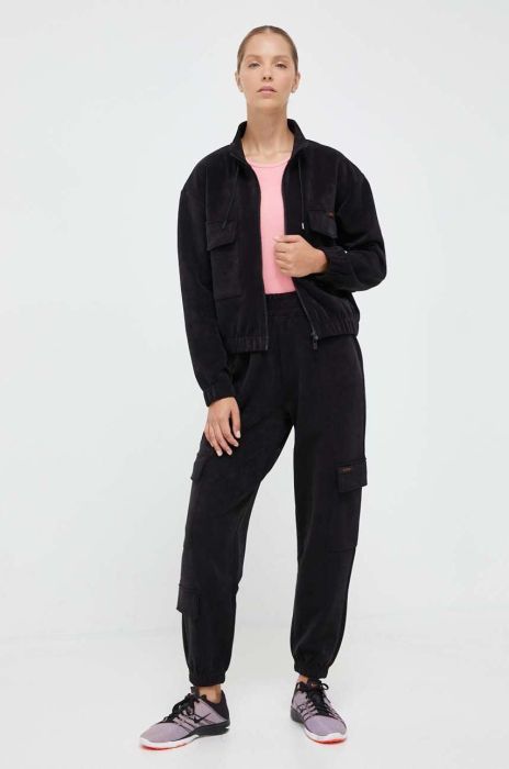 Спортивні штани Guess колір чорний однотонні (3463269) Спортивні штани Guess колір чорний однотонні (3463269)