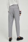 Штани Tommy Hilfiger жіночі фасон сигарети висока посадка колір барвистий Штани Tommy Hilfiger жіночі фасон сигарети висока посадка колір барвистий