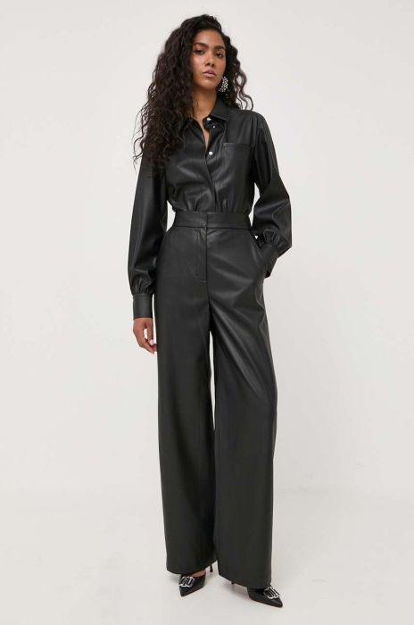 Штани BOSS жіночі колір чорний пряме висока посадка (3375302) Штани BOSS жіночі колір чорний пряме висока посадка (3375302)