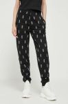 Бавовняні спортивні штани HUGO колір чорний візерунок (3369994) Бавовняні спортивні штани HUGO колір чорний візерунок (3369994)