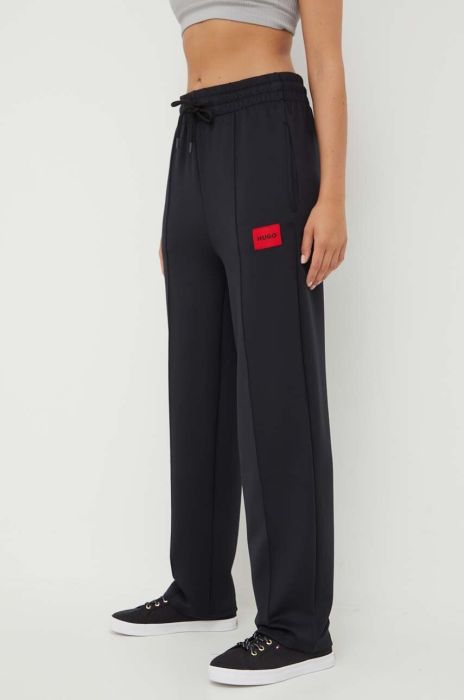 Спортивні штани HUGO колір чорний з аплікацією (3363110) Спортивні штани HUGO колір чорний з аплікацією (3363110)