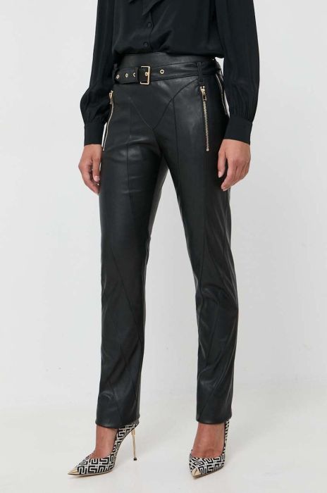 Штани Pinko жіночі колір чорний пряме висока посадка (3534277)