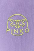 Бавовняні спортивні штани Pinko колір фіолетовий з аплікацією Бавовняні спортивні штани Pinko колір фіолетовий з аплікацією