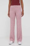 Штани Pepe Jeans жіночі колір рожевий меланж Штани Pepe Jeans жіночі колір рожевий меланж