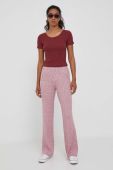 Штани Pepe Jeans жіночі колір рожевий меланж Штани Pepe Jeans жіночі колір рожевий меланж