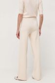Штани Max Mara Leisure жіночі колір бежевий пряме висока посадка (3410051) Штани Max Mara Leisure жіночі колір бежевий пряме висока посадка (3410051)