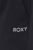 Спортивні штани Roxy колір чорний однотонні Спортивні штани Roxy колір чорний однотонні