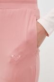 Штани для йоги Roxy Naturally Active колір рожевий однотонні Штани для йоги Roxy Naturally Active колір рожевий однотонні