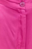 Штани MAX&Co. жіночі колір рожевий широке висока посадка Штани MAX&Co. жіночі колір рожевий широке висока посадка
