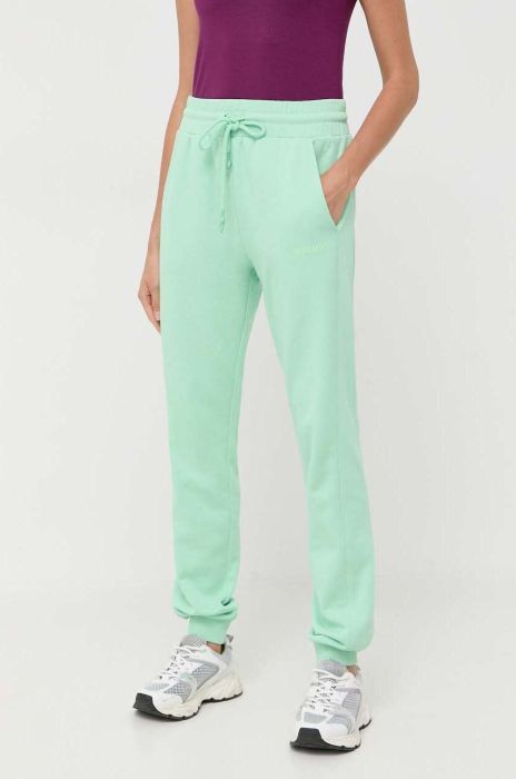 Бавовняні спортивні штани Patrizia Pepe колір зелений однотонні (3394827) Бавовняні спортивні штани Patrizia Pepe колір зелений однотонні (3394827)