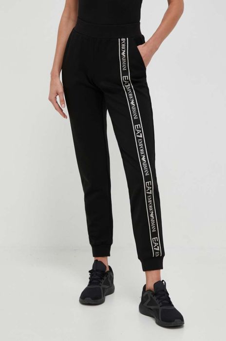 Спортивні штани EA7 Emporio Armani колір чорний з аплікацією (3394853)