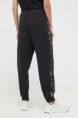 Бавовняні спортивні штани adidas колір чорний з аплікацією (3482522)