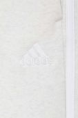 Спортивні штани adidas колір бежевий меланж