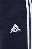 Бавовняні спортивні штани adidas колір синій з аплікацією (3504450)
