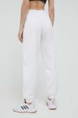 Спортивні штани adidas колір білий однотонні Спортивні штани adidas колір білий однотонні