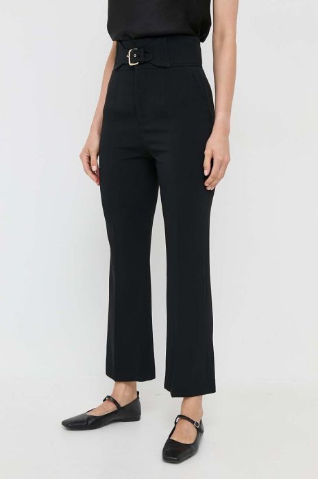 Штани Red Valentino жіночі колір чорний пряме висока посадка (3454840) Штани Red Valentino жіночі колір чорний пряме висока посадка (3454840)