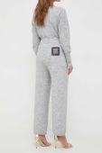Спортивні штани Liu Jo колір сірий з аплікацією