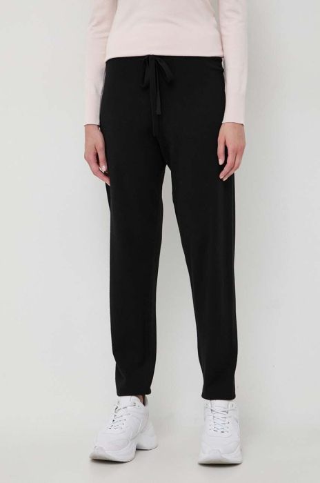 Спортивні штани Liu Jo колір чорний однотонні (3681360) Спортивні штани Liu Jo колір чорний однотонні (3681360)
