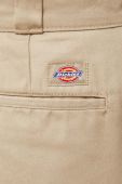 Штани Dickies жіночі колір бежевий пряме висока посадка