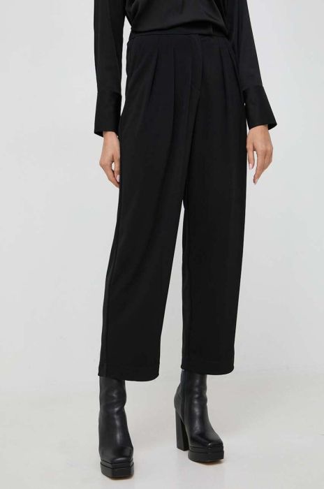 Штани Max Mara Leisure жіночі колір чорний пряме висока посадка (3591720) Штани Max Mara Leisure жіночі колір чорний пряме висока посадка (3591720)