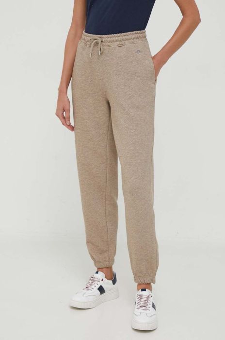 Спортивні штани Gant колір коричневий меланж (3536761) Спортивні штани Gant колір коричневий меланж (3536761)