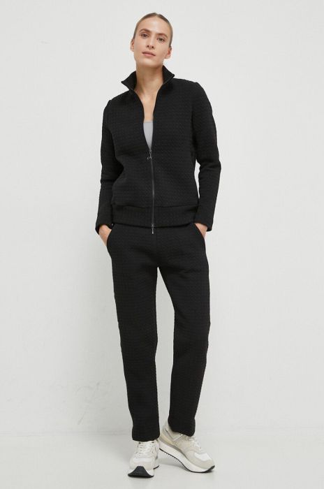 Спортивні штани Deha колір чорний однотонні Спортивні штани Deha колір чорний однотонні