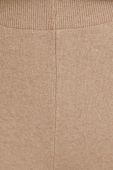 Штани з домішкою вовни United Colors of Benetton колір бежевий широке висока посадка Штани з домішкою вовни United Colors of Benetton колір бежевий широке висока посадка