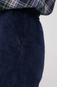 Вельветові штани United Colors of Benetton колір синій широке висока посадка Вельветові штани United Colors of Benetton колір синій широке висока посадка