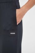 Штани лаунж HUGO колір чорний однотонні (3572038) Штани лаунж HUGO колір чорний однотонні (3572038)