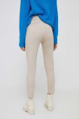 Штани Sisley жіночі колір бежевий облягаюче висока посадка (3551264) Штани Sisley жіночі колір бежевий облягаюче висока посадка (3551264)