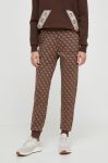 Спортивні штани Guess колір коричневий візерунок (3542257) Спортивні штани Guess колір коричневий візерунок (3542257)