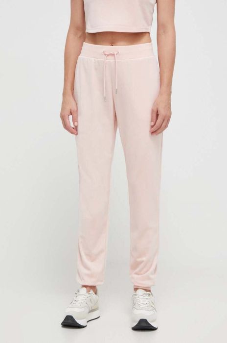 Спортивні штани Guess колір рожевий з аплікацією (3586116) Спортивні штани Guess колір рожевий з аплікацією (3586116)