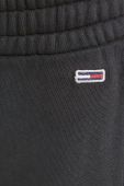 Бавовняні спортивні штани Tommy Jeans колір чорний однотонні (3602765)