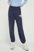 Бавовняні спортивні штани Tommy Jeans колір синій з принтом (3434631)